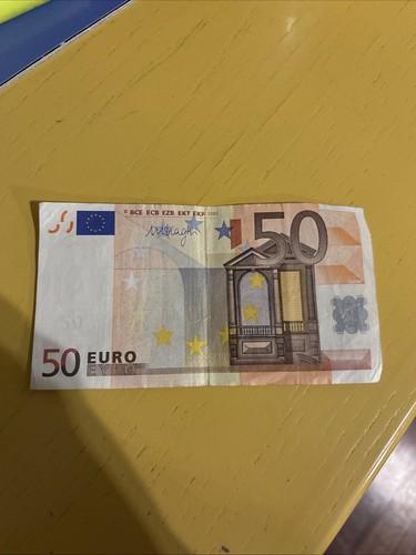 Banconota euro 2002 firmata - 50,