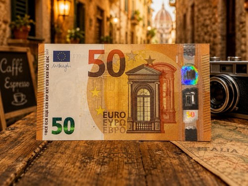 Autentica banconota euro - banconota,