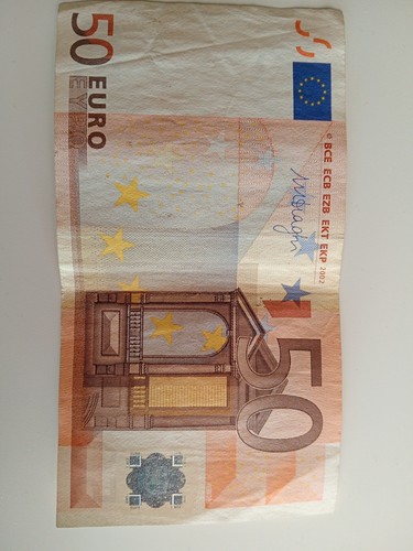 Banconota euro 2002 firmata - banconota,