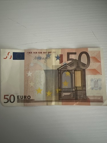 Banconota euro 2002 rara - da, 50