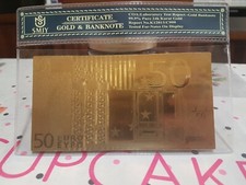 BANCONOTA 50 EURO GOLD DA