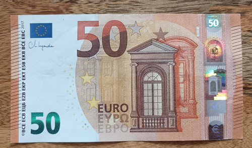 Euro euros banknote - euro, 50
