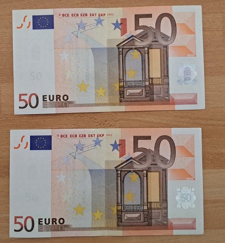 Banconote 50 euro - 2x,